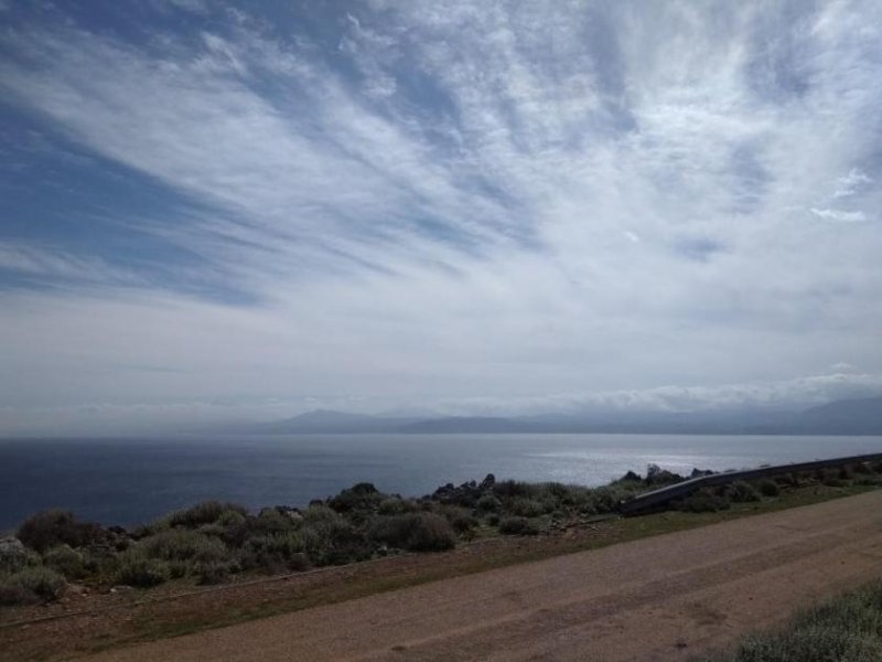 Drapanos Grundstück auf Kreta zum Verkauf mit Panoramablick auf das Meer in Richtung Georgioupolis Grundstück kaufen